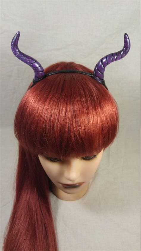 Purple Faerie Dragon Horns Headband Etsy Dragon Horns Horn