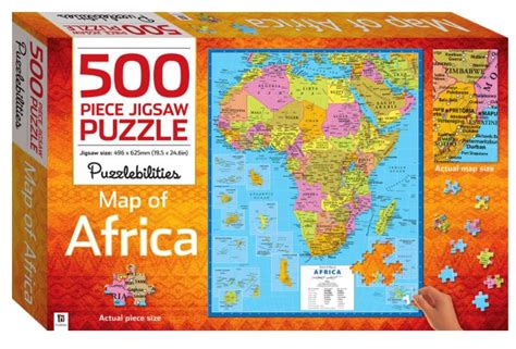 Map Of Africa 500 Piece Jigsaw Puzzle Eduwiz