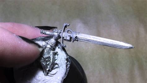 How To Paint Power Swords Part2 Removing Colour And Airbrush Youtube
