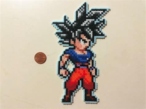 Goku Ultra Instinct Dragon Ball Super Mini Bead Sprite Perler Artkal