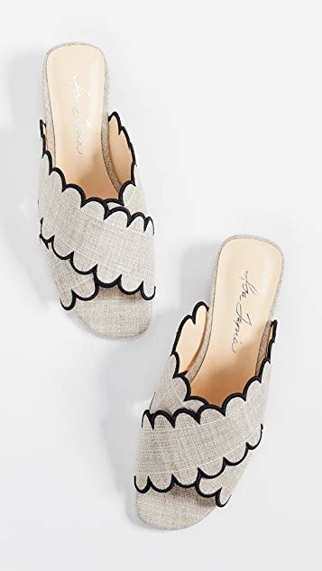 Isa Tapia Nueva Scalloped Slide Sandals Shopbop