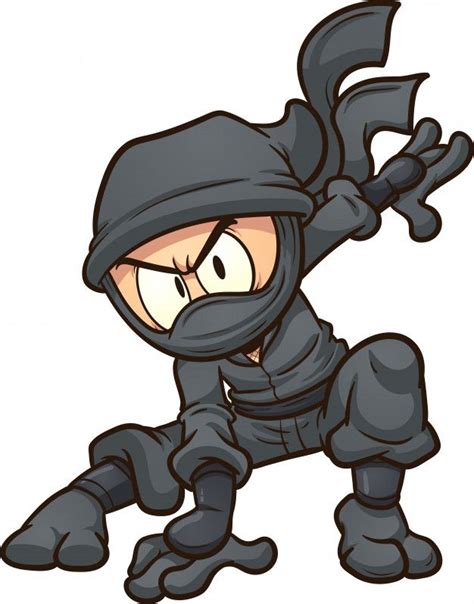 Ninja De Dibujos Animados Vector Premium Free Vector Freepik