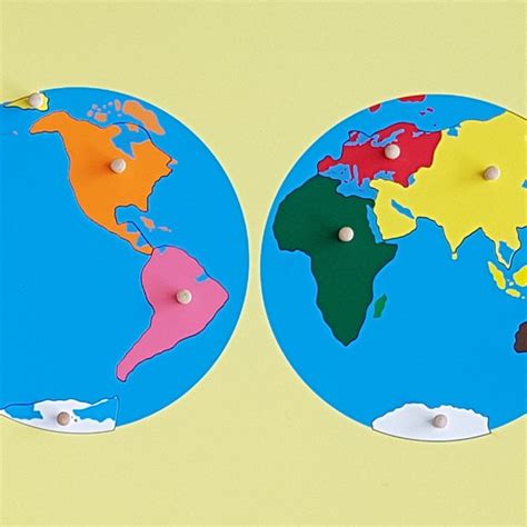 Planisphère Des Continents Montessori Location Et Achat