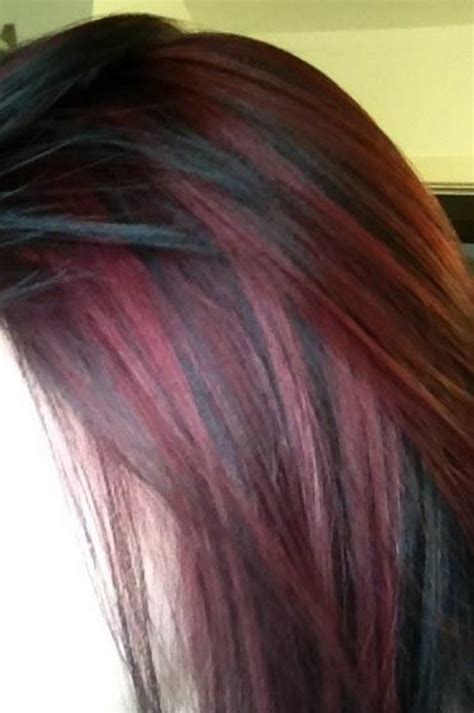 Burgundy (dark red, red wine color) is actively used for hair dyeing in brunettes. 50 Stylish Highlighted Hairstyles for Black Hair 2017