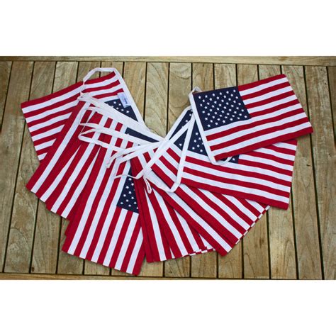 Usa American Flag Bunting 10m By The Cotton Bunting Company
