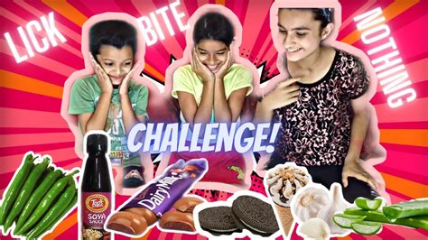 LICK BITE NOTHING Challenge With Friends Bhoomi S World YouTube