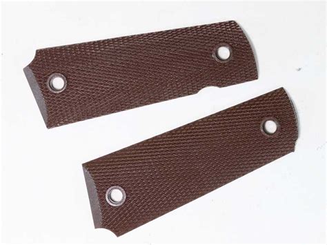 Us Military Colt 1911 Grips Brown Plastic