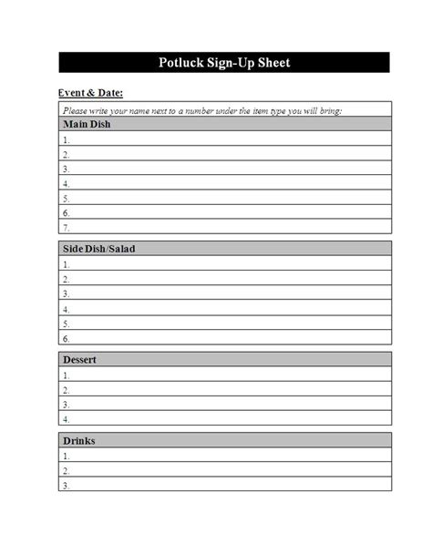 Cinco De Mayo Food Sign Up Sheet Quotes About H