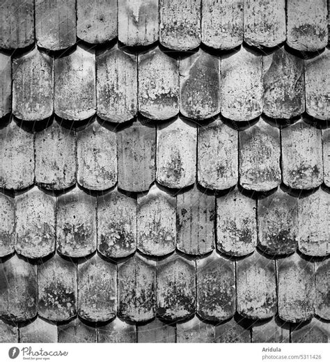 Old Roof Tiles On House Wall A Royalty Free Stock Photo From Photocase