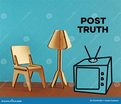Post-truth and Fakes. Lies in the Fake News Stock Photo - Image of text