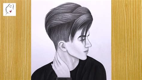 How To Draw A Romantic Boy Face Easy Attitude Boy Pencil Drawing A