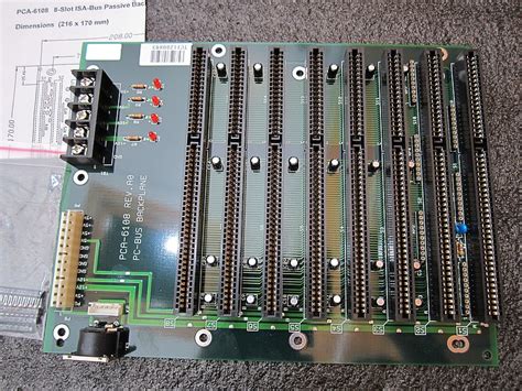 New 14 Slot 16 Bit Isa Backplane Bph 1400p Atxat Pwr Sbc Single Board