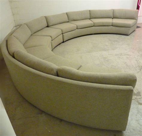 Larger rooms can accommodate generously proportioned furniture more a sectional with chaise is a popular style with younger people and those who prefer a more modern style. Large, Curved Milo Baughman Sectional Sofa at 1stdibs