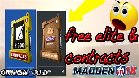 How To Get 2500 Contracts And A Free Madden 18 Elite Player In Mut 18