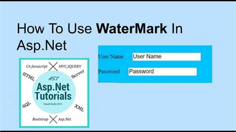 How To Use Watermark In Visual Studio 2015