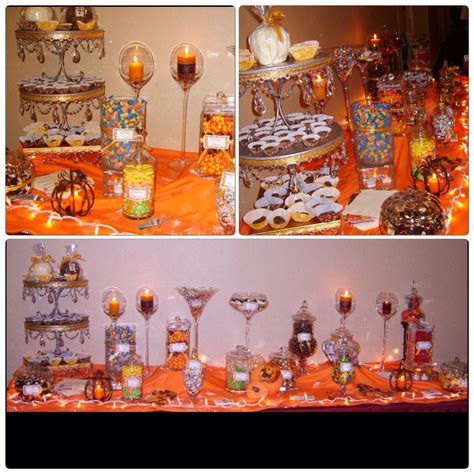 fall themed candy buffet dessert buffet table candy buffet candy desserts buffets autumn