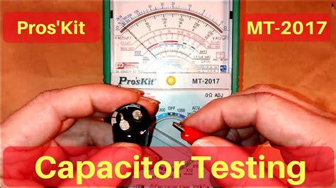 How To Test Capacitors With A Proskit Mt 2017 Multimeter Youtube