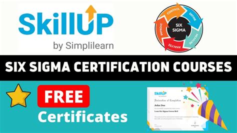 Six Sigma Free Certification Courses Black Belt Certifications Free Certificates Youtube