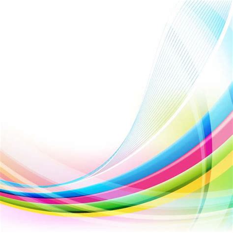 Colorful Curved Lines Abstract Background Welovesolo