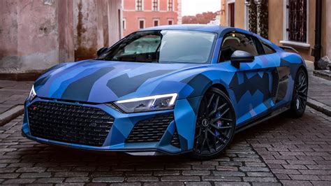 Wow 2021 Audi R8 V10 Performance Camo The V10 52l Supercar In Wrap