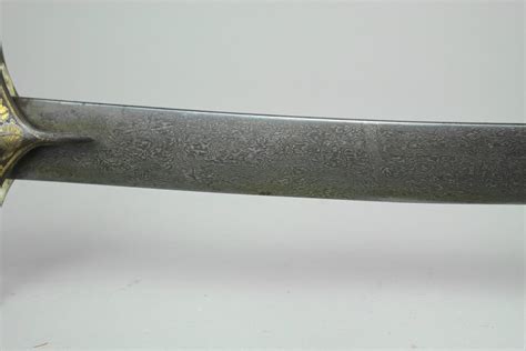 Fine 18 C Shamshir Sword With Kirk Narduban Wootz Blade Oriental Arms