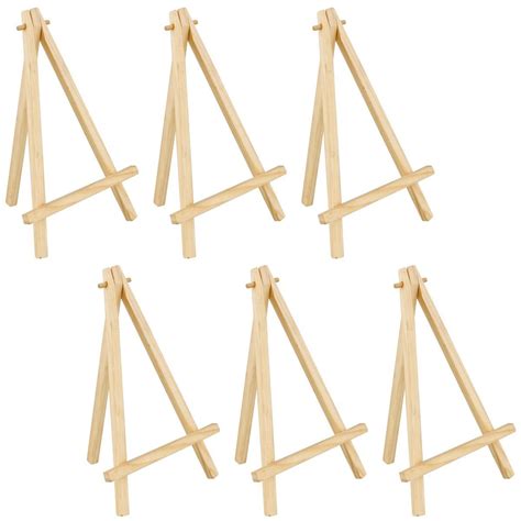 8 High Small Natural Wood Display Easel 6 Pack A Frame Artist