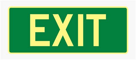 Exit Sign Clip Art Free Transparent Clipart Clipartkey