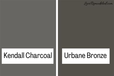 Benjamin moore stores are locally owned while sherwin williams. Kendall Charcoal vs. Urbane Bronze