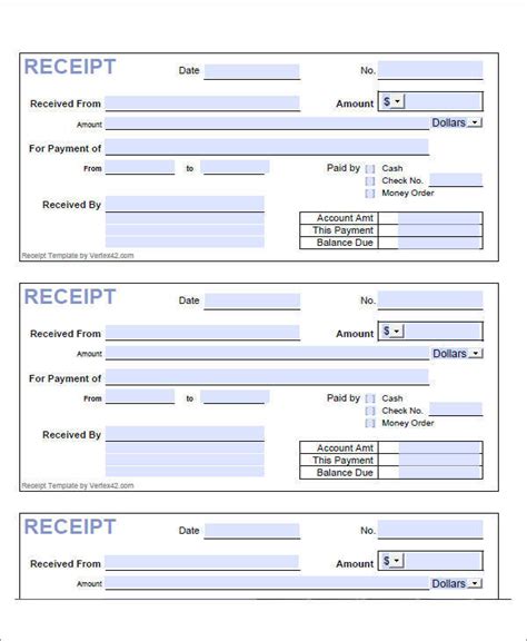 Fantastic Receipt Of Paying Debt Template Glamorous Receipt Templates