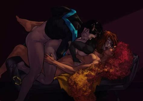 Nightwing Batgirl And Starfire Dima Ivanov Dc Comics Nudes