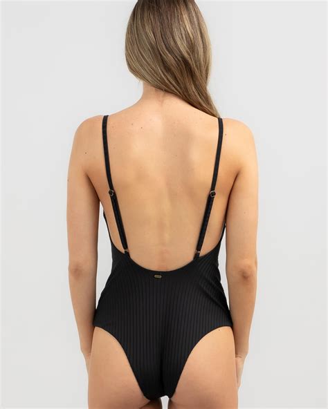 Shop Rip Curl Premium Cheeky One Piece Swimsuit In Black Fast Shipping And Easy Returns City