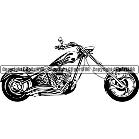 Motorcycle 21 Custom Chopper Outlaw Motorbike Bike Biker Etsy