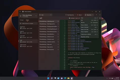 Visual Studio Vs Code And Github Desktop With Windows 11 Look And Feel