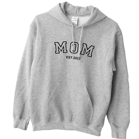 Custom Mom Hoodie Mother Established Hoodie Mom Sweater Etsy
