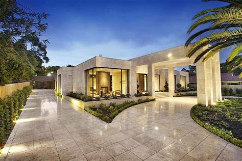 Exterior Marble Driveway Luxury Homes Dream Houses Melbourne House
