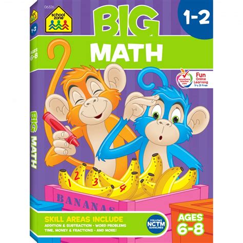 Big Math 1 2 Workbook Prepares First And Second Graders