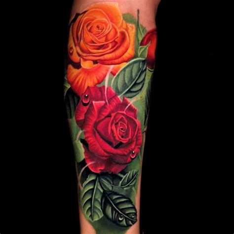 55 Rose Tattoo Ideas To Try Because Love And A Rose Cant