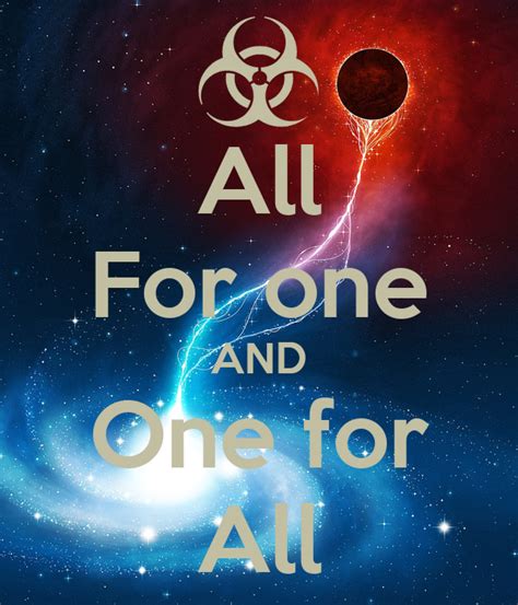 All For One And One For All Poster Miguel Angel Keep Calm O Matic