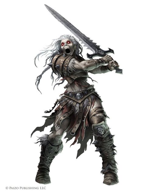 Pathfinder Rage Wight Undead Warrior Undead Fantasy Creatures