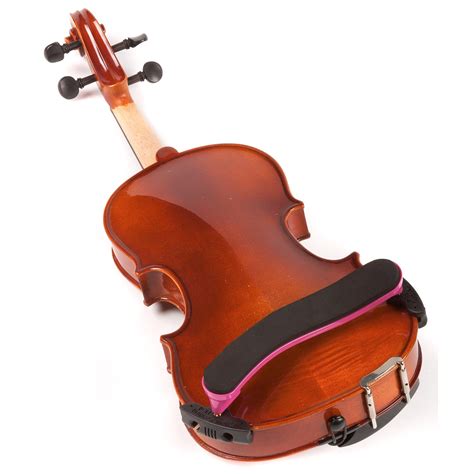 Everest 1 4 1 10 Violin Es Pink Shoulder Rest Johnson String Instrument