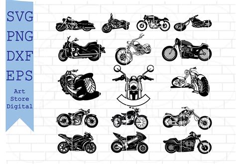 Motorcycle Svg Bundle Motorbike Svg Chopper Svg Cruiser Svg So Fontsy