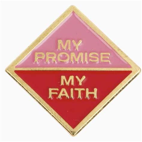 Cadette My Promise My Faith Pin Year 1 My Promise My Faith Girl