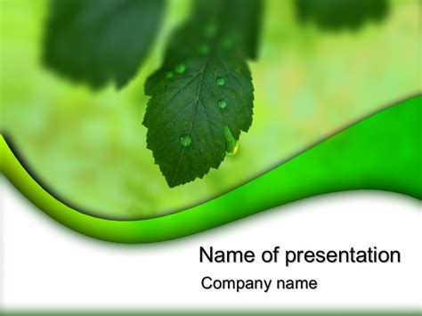 Green Nature Powerpoint Template For Impressive