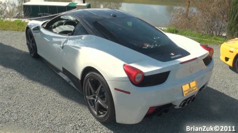 Ad un primo sguardo potrebbe ingannare più di qualcuno. White Ferrari 458 Italia - YouTube