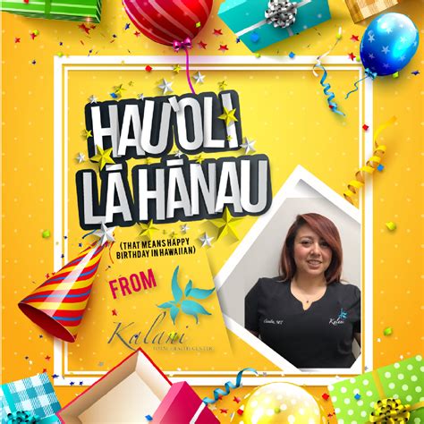 Happy Birthday To Our Wonderful Massage Therapist Claudia Who Has Been Part Of Team Kalani