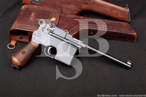 Mauser Model 1896 C96 Broomhandle 763mm 30 Semi Auto Pistol 1902 1903