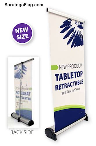 Custom Retractable Banner Table Top Pop Up Banner