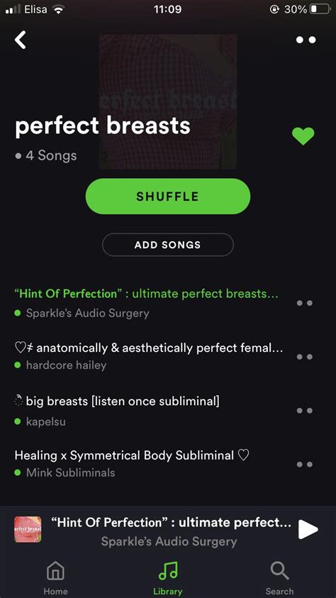 I Want To Get Symmetrical And Perky Breasts Is This Playlist Okay Are There Any Other