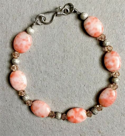 Coral Beaded Bracelet Free Fast Shipping In The USA EBay Beaded