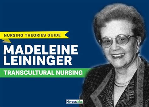 Madeleine Leininger Transcultural Nursing Theory Nursing Theory